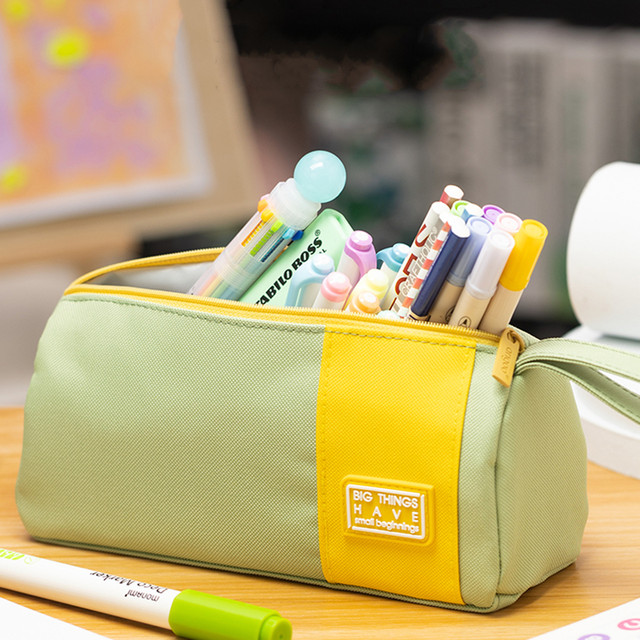 Angoo Senior Pen Bag Pencil Case Big Things Have Small Beginnings Storage  Pouch Handbag Stationery Office School A6437 - AliExpress